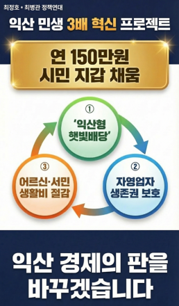 최정호 익산시장 예비후보–최병관 정책연대