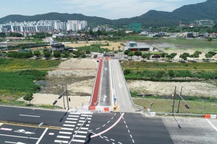 정읍시 송령교 확장 공사 완료, 11일 전면 개통