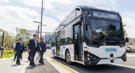 익산시, 자율주행 '마룡e버스' 시범운행