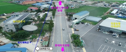 정읍시, 서부산업도로 613m 구간 6차로 확장, 내년 4월 완공