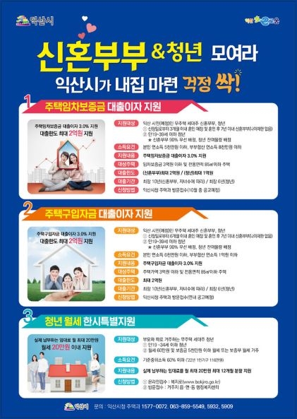 익산시, 올해 10대 시정뉴스 1위 '신혼부부 청년 내집 마련'