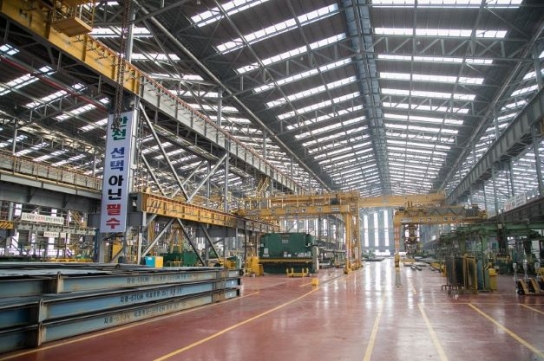 군산조선소 생산 블록 해상운송 첫발