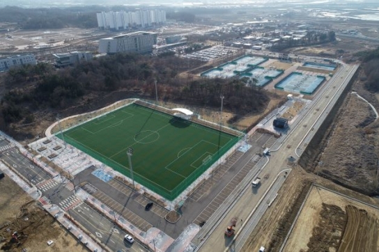 완주군 용진읍 '종합스포츠타운 조성', 그 위용이 드러난다