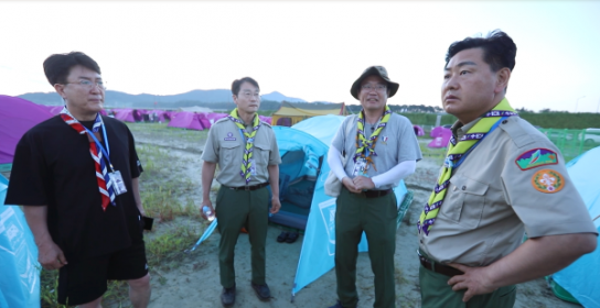 김관영 전북도지사, 잼버리 야영지로 집무실 옮겼다